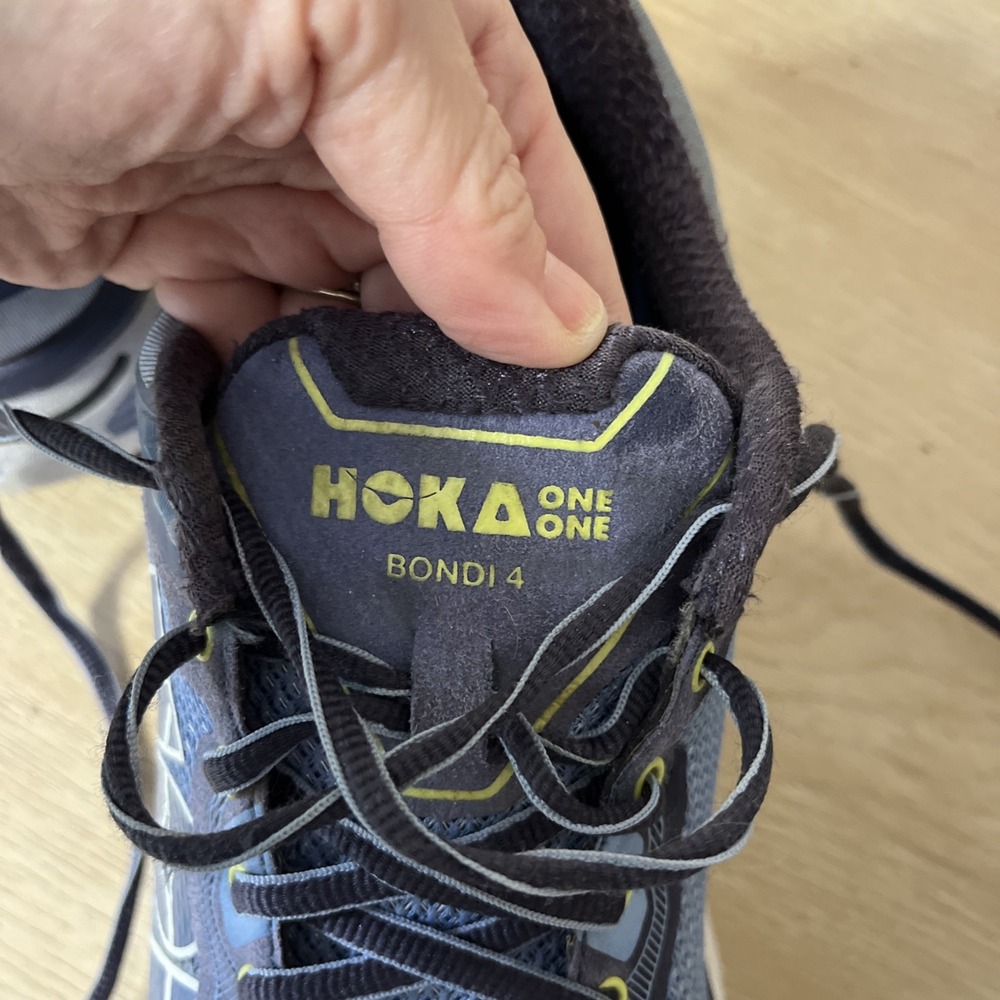 Hoka One One Bondi 4 Corsican Blue/Neon Coral Women's 8.5 Running Walking Gym‎ - Picture 8 of 10